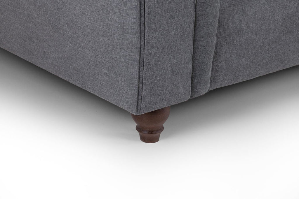 Windsor Footstool in Grey