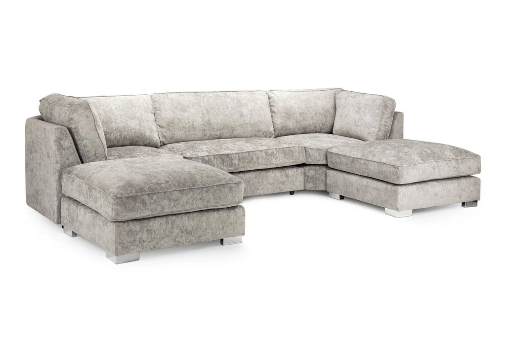 DFS SCS SOFOLOGY U-Shape Sofa In Truffle Full-back Model