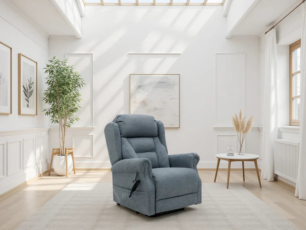 Fairmont Rise and Recline Armchair in Grey