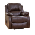 Rise Assist© Dual Motor Leather Heat & Massage Lift-Assist Electric Recliner Chair in Brown Leather