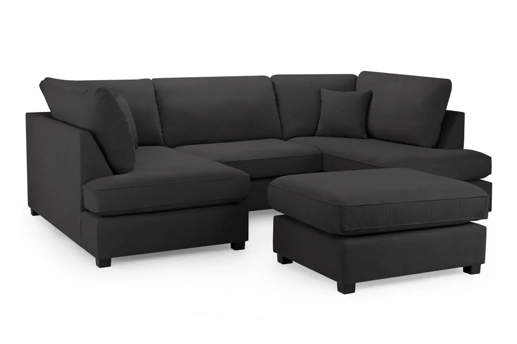 Carnaby Cinema U-Shape Sofa In Black