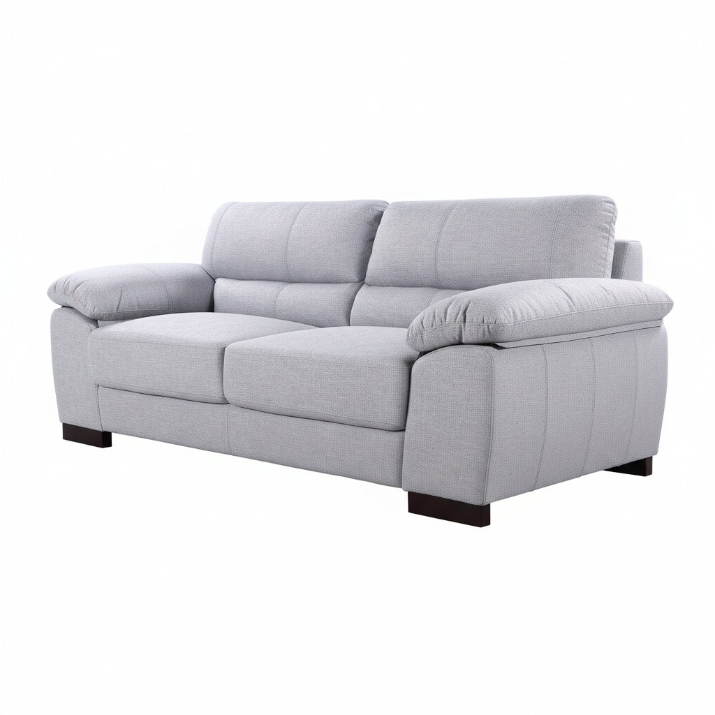 Smoke Woven Fabric 3 Seater Sofa