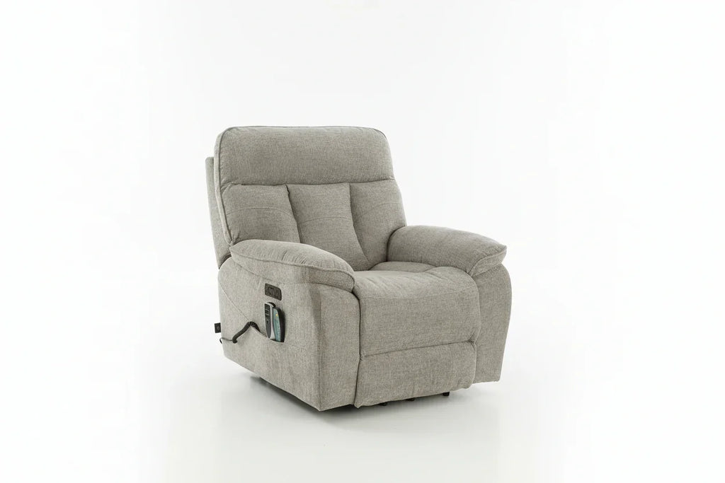 Cornwall Rise and Recline + Massage + Heat Armchair in Grey