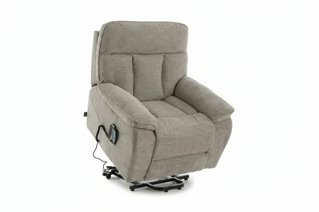 Cornwall Rise and Recline + Massage + Heat Armchair in Grey