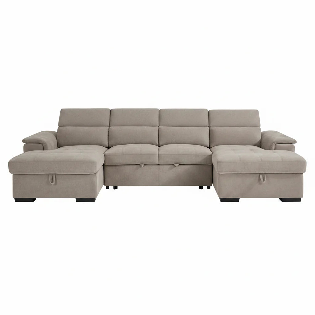 Alaya Sofabed Beige U Shape Corner