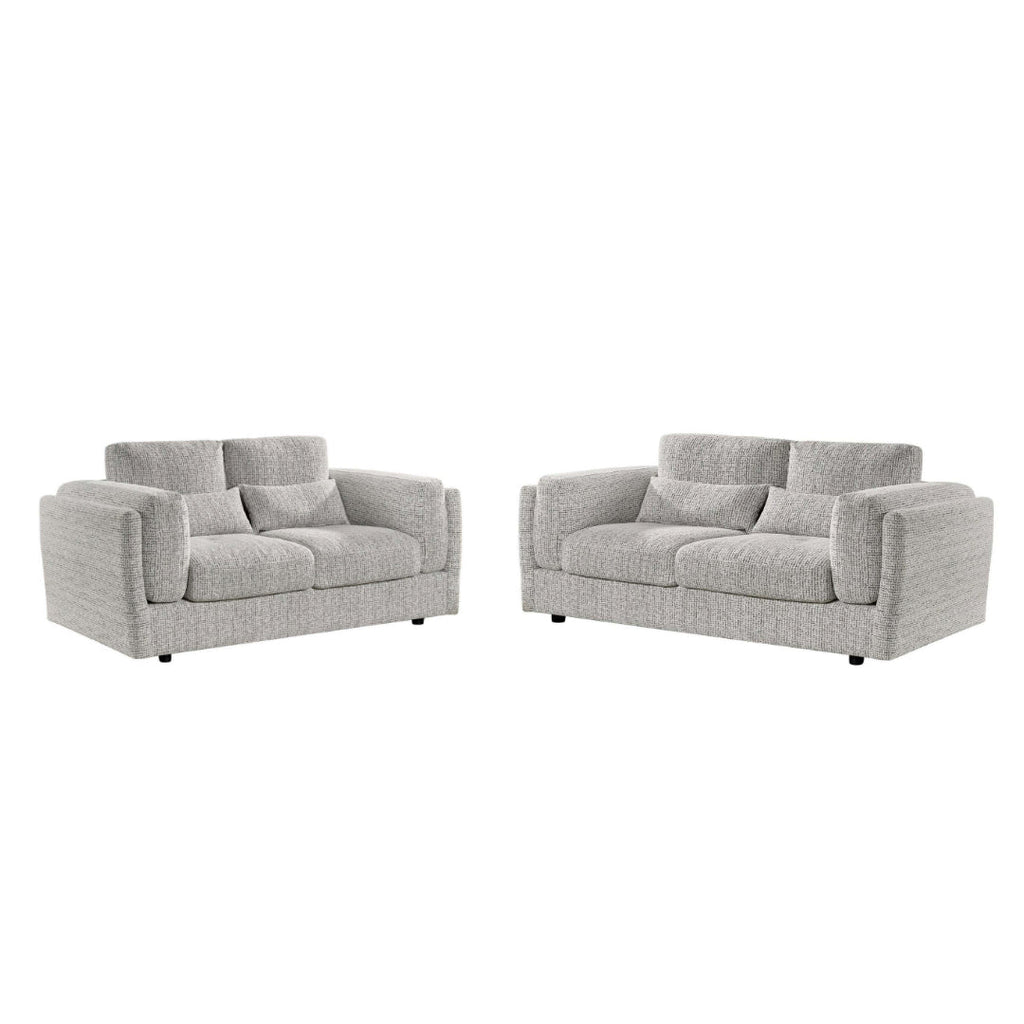 Bari 3+2 Sofa Set in Grey