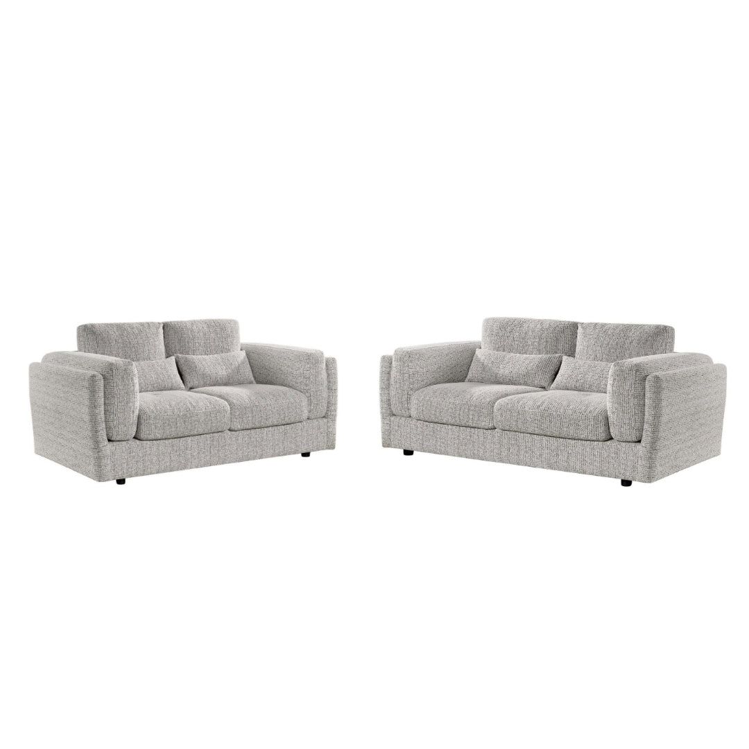 Bari 3+2 Sofa Set in Grey