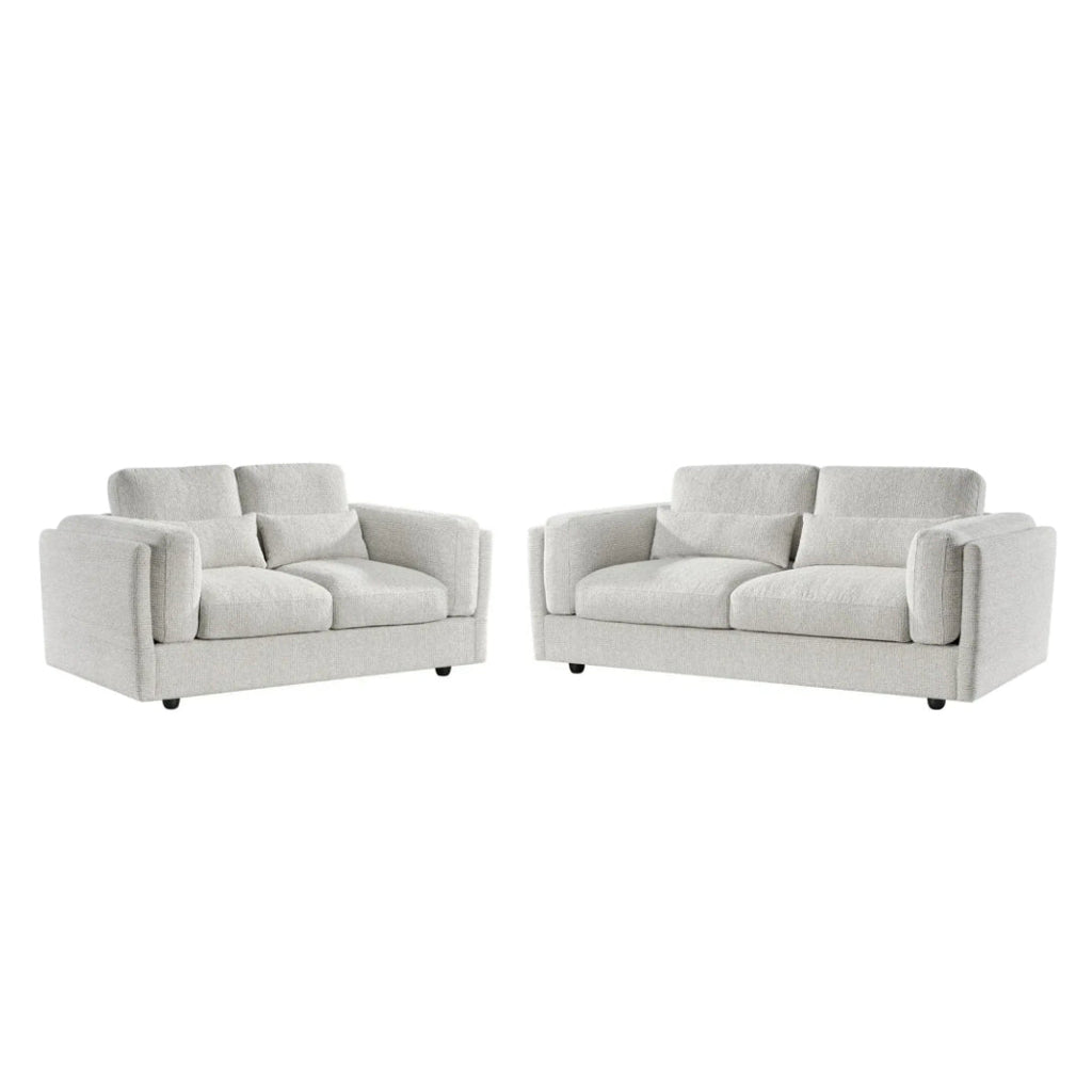 Bari 3+2 Sofa Set in Light Beige