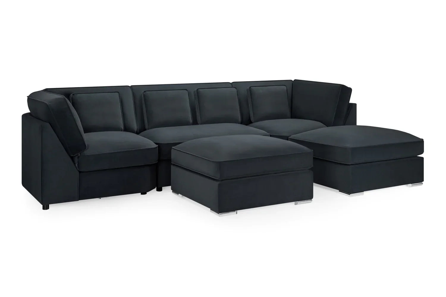 Belgravia U-Shape Sofa In Slate