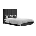 Black Tall Kingsize Ottoman Bed