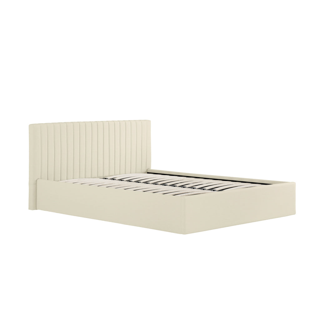 Milk Kingsize Ottoman Bed