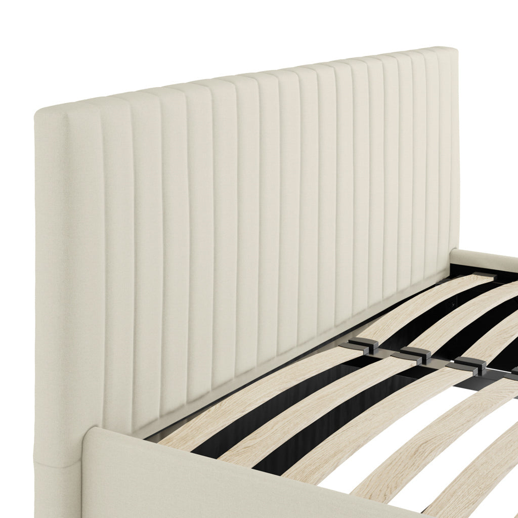 Milk Kingsize Ottoman Bed