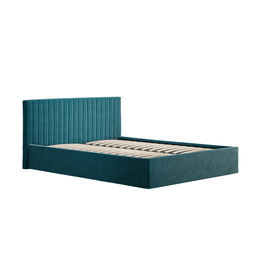 Teal Kingsize Ottoman Bed