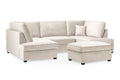 Carnaby Cinema U-Shape Sofa In Plush Velvet Beige