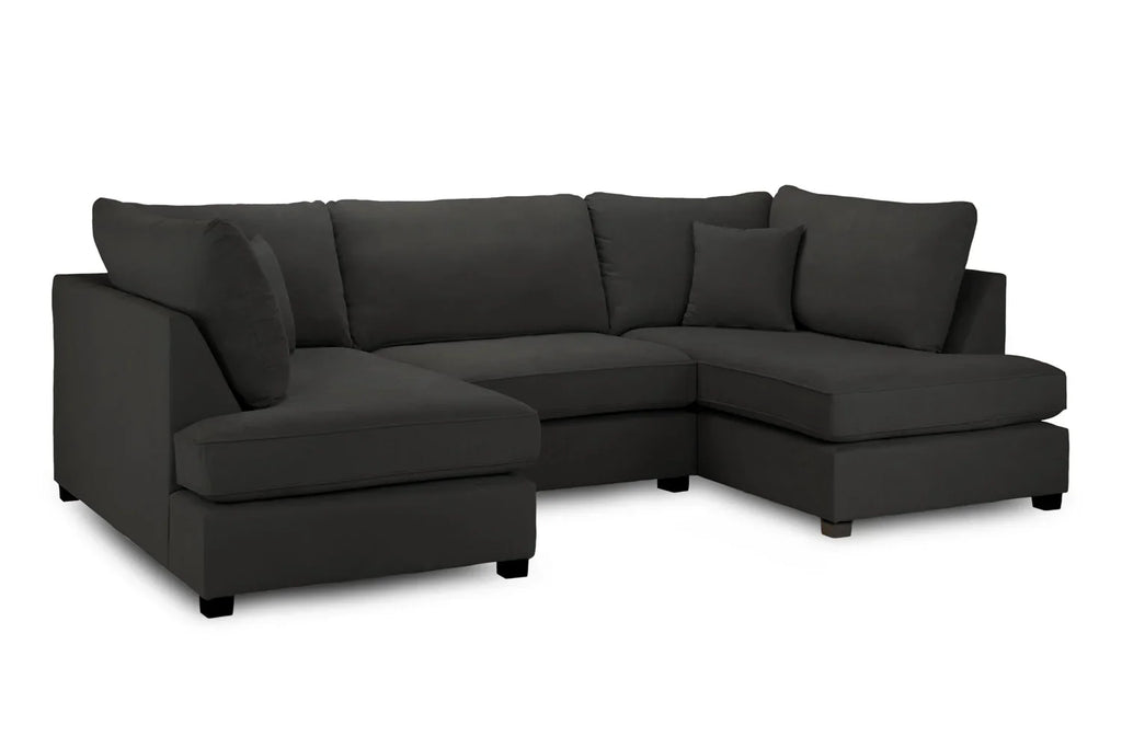 Carnaby Cinema U-Shape Sofa In Black
