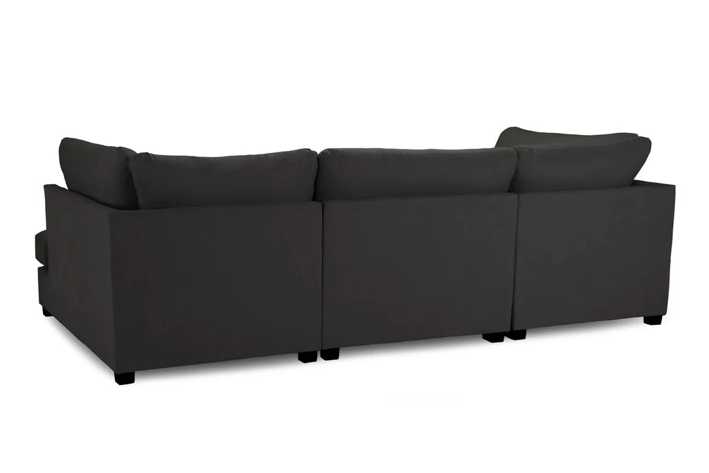 Carnaby Cinema U-Shape Sofa In Black