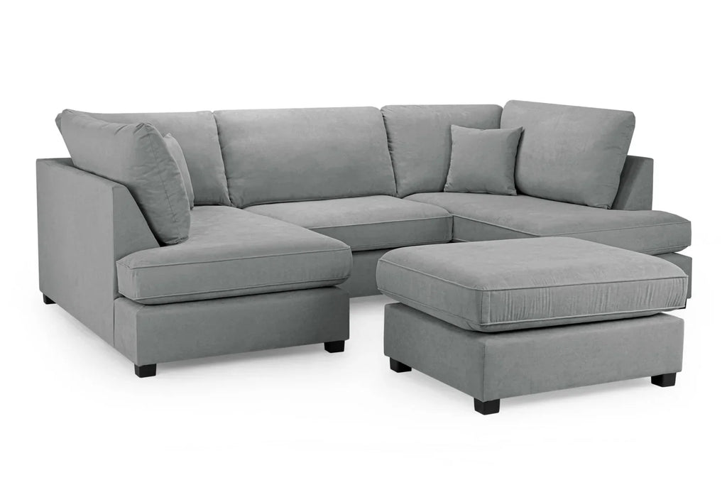 Carnaby Cinema U-Shape Sofa In Grey
