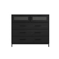 Chest Of Drawers In Matte Black