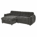 Florida Sofabed Grey Universal Corner
Discover modern sophistication with the Florida Universal Corner. Featuring a striking quilted design, this versatile sofa seamlessly transforms into a spacious bed for overnight guests. Complete with a convenient storage compartment beneath the chaise, it offers the perfect blend of elegant style and everyday practicality.
