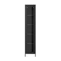 Modern Black Tall Thin Cabinet