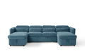 Capri U Shape Sofabed in Blue
