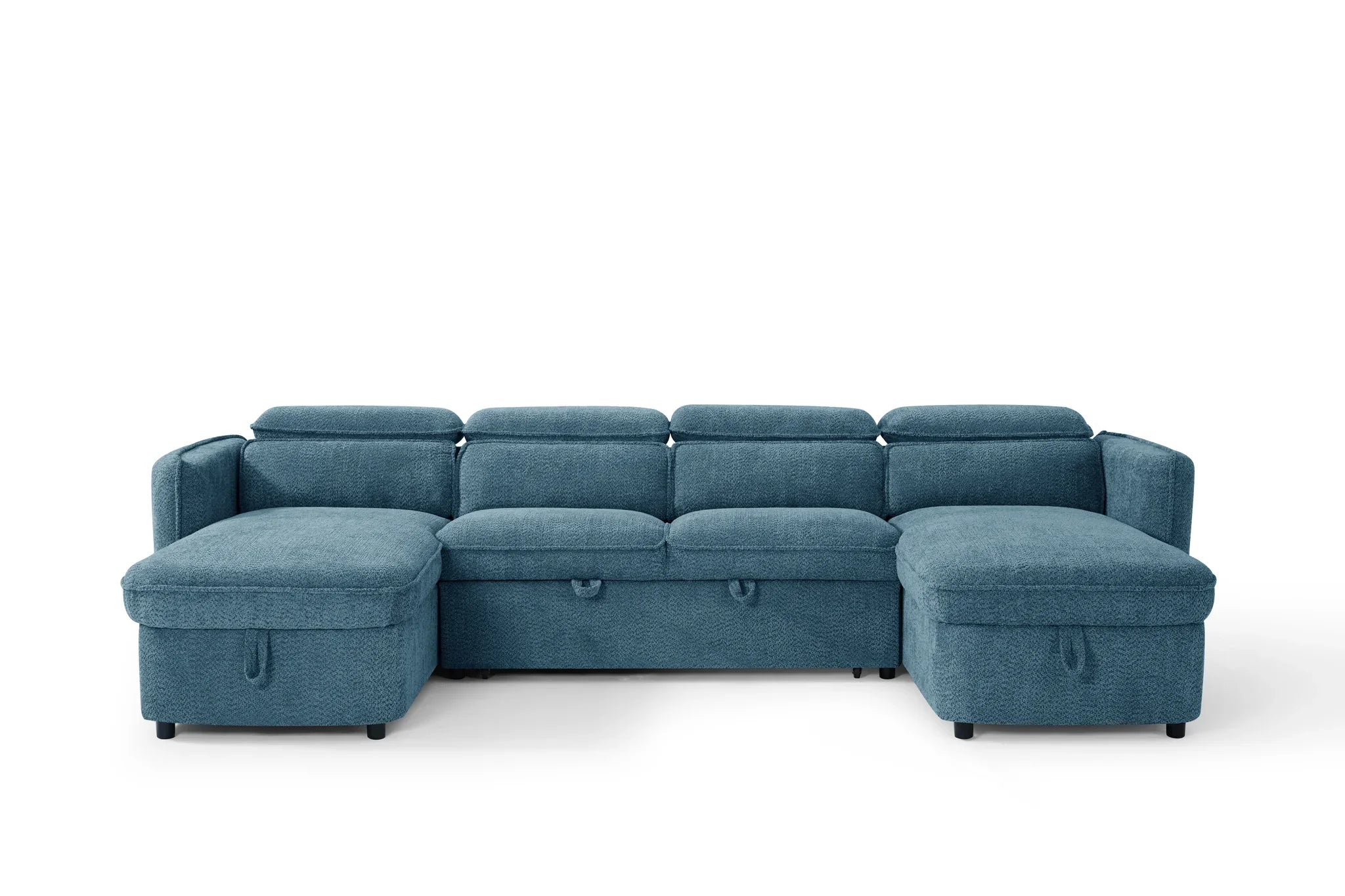 Capri U Shape Sofabed in Blue