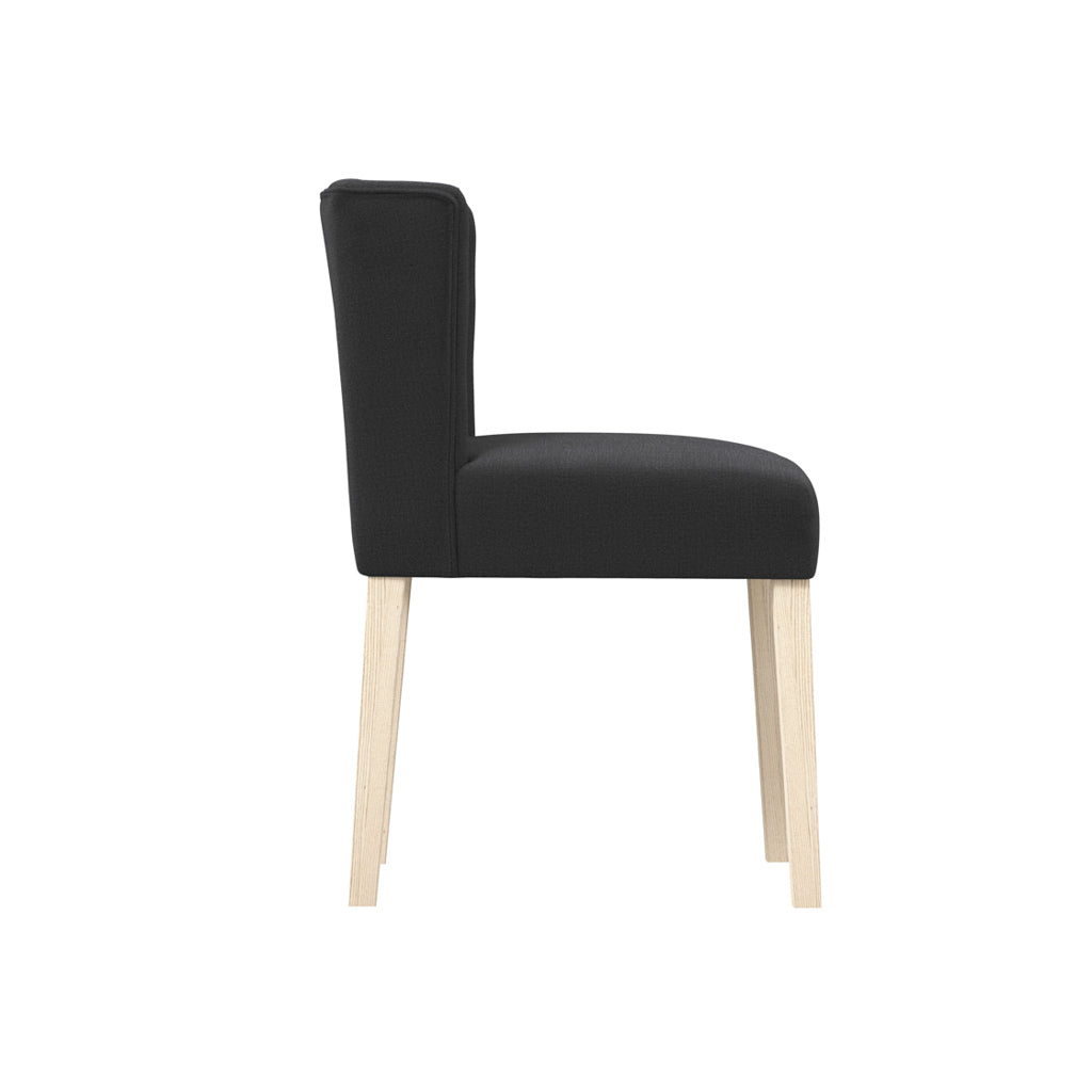 Harry Christian Home Anthracite Winged Dining Chair Without Arms