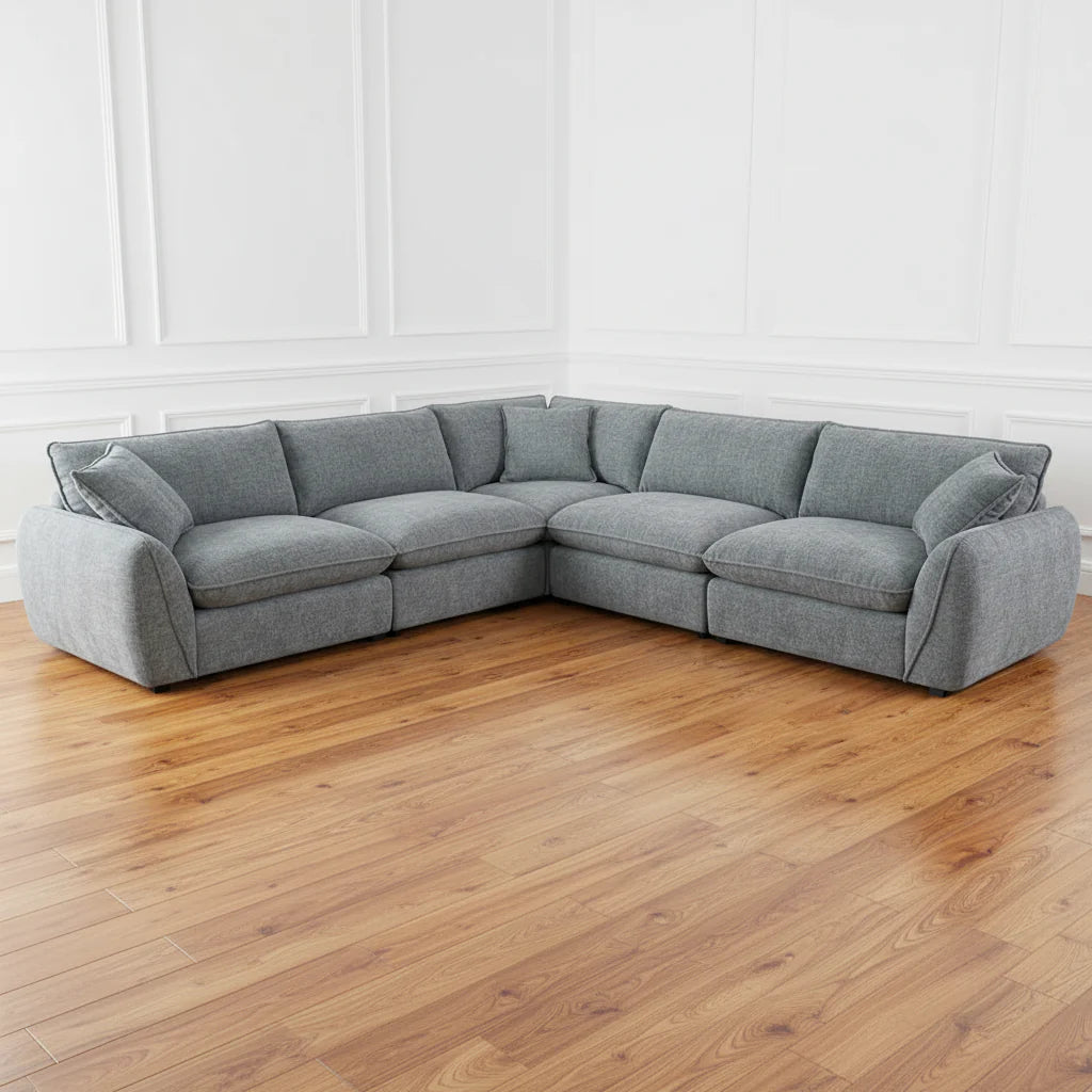 DFS SCS SOFOLOGY Large Corner Sofa In Grey