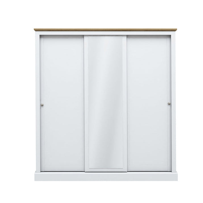 Harry Christian Home Cornwall Triple Sliding Wardrobe In White