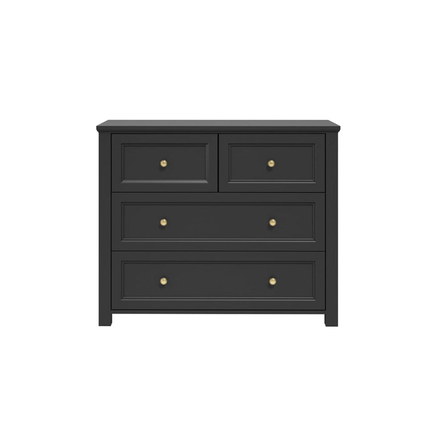 Harry Christian Home Elegance Chest Of Drawers In Black With Gold Handles Shaker Style Chest Of Drawers