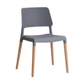 Harry Christian Home Essentials Pair Of Cubic Grey Dining Chairs