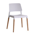 Harry Christian Home Essentials Pair Of Cubic White Dining Chairs