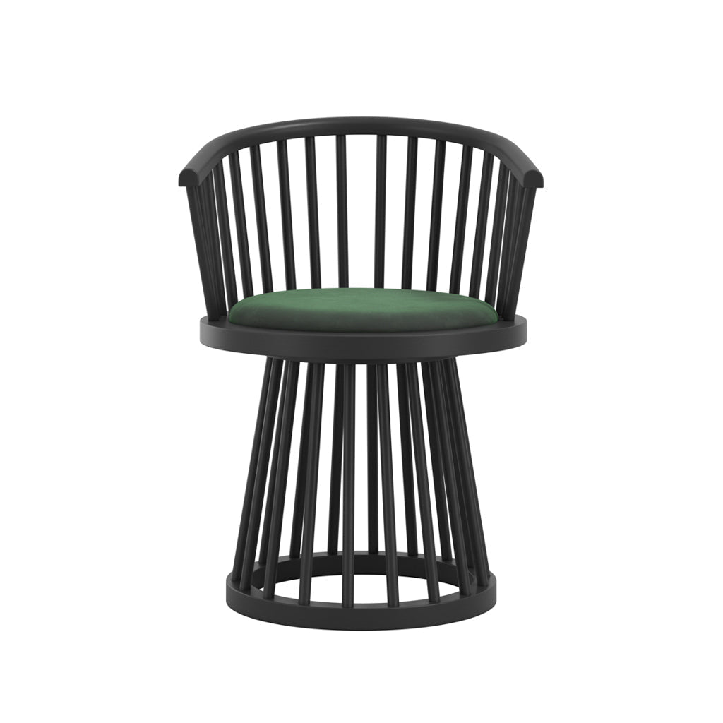 Harry Christian Home Halston Statement Forest Green Dining Chair