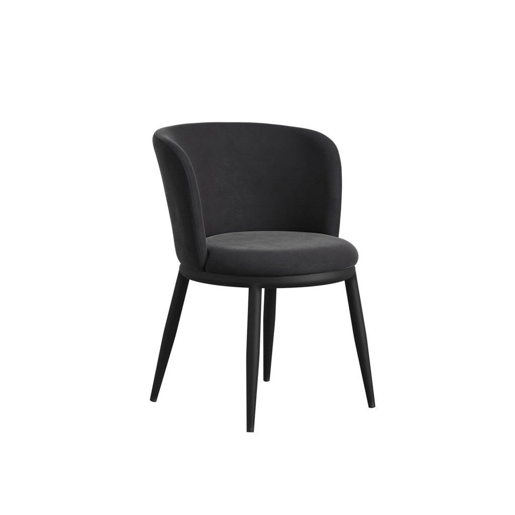 Harry Christian Home Pair Of Moderno Dining Chairs In Black