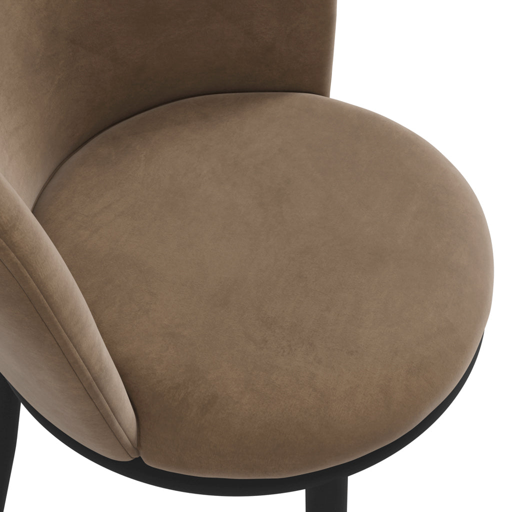 Harry Christian Home Pair Of Moderno Dining Chairs In Mole