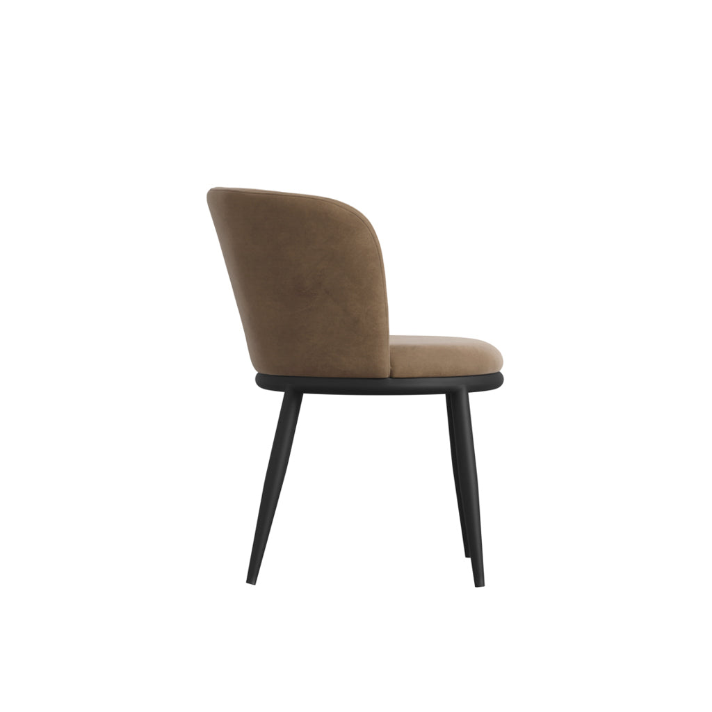 Harry Christian Home Pair Of Moderno Dining Chairs In Mole