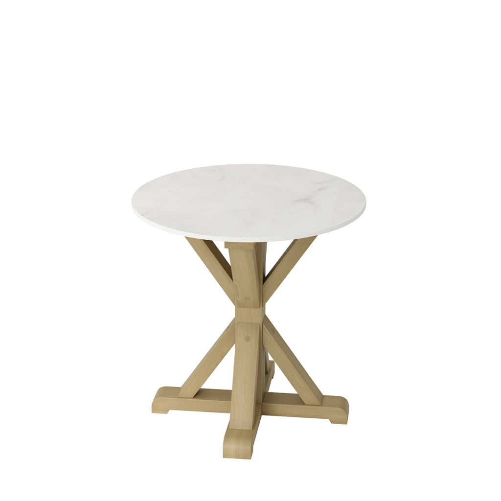 Harry Christian Home Stone & Latte Side Table 3