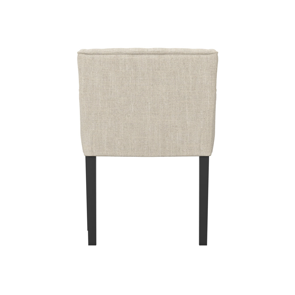 Harry Christian Home Stone Winged Dining Chair with Arms rear view