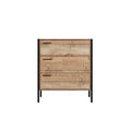 Distressed Oak Effect Chest Of Drawers