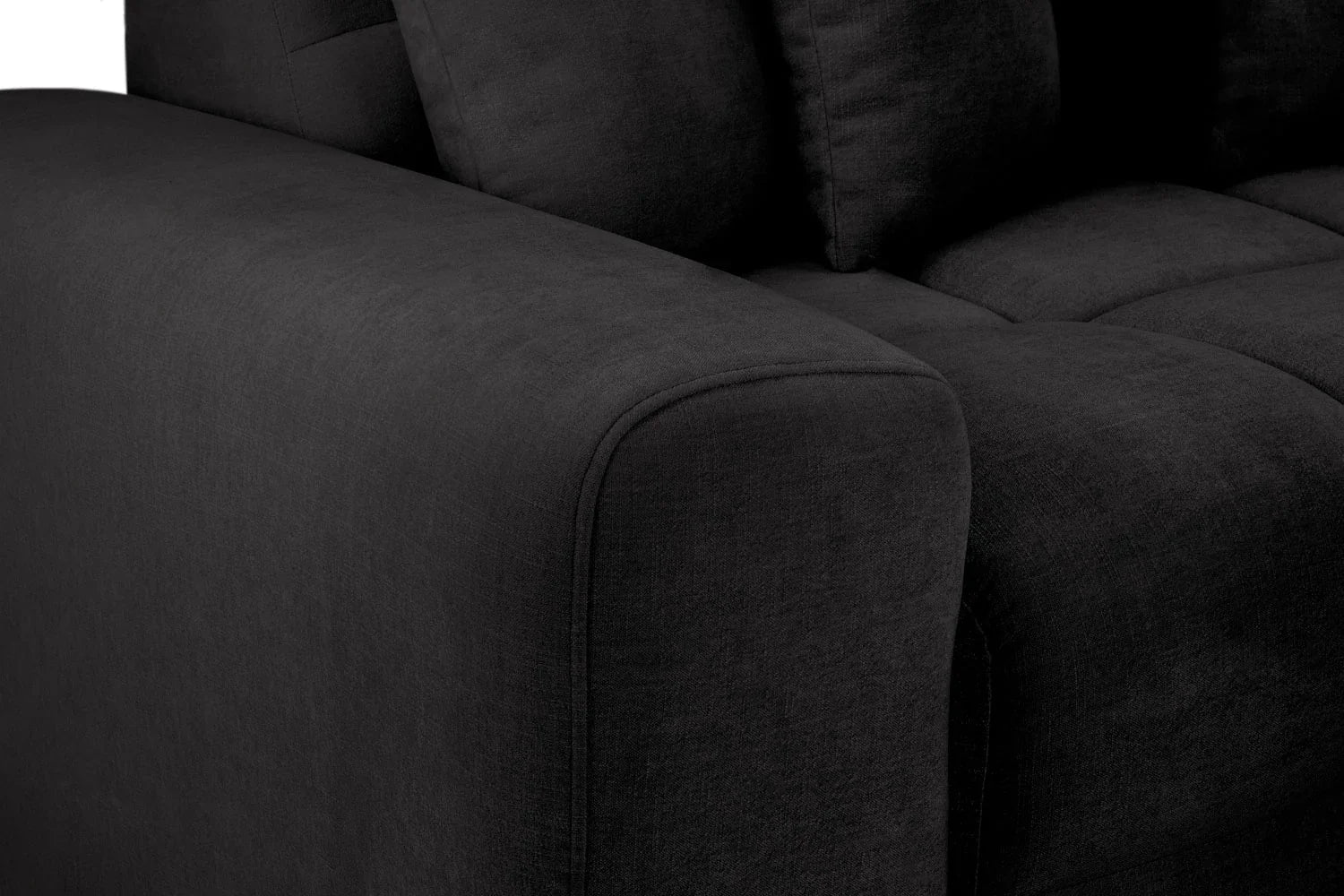 Jacob Right Hand Corner Sofa In Black