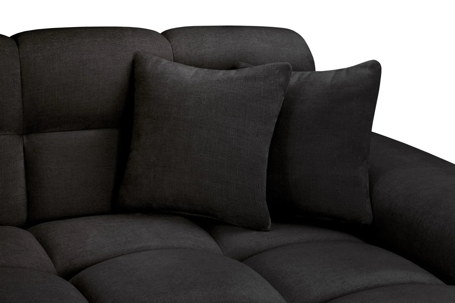 Jacob Right Hand Corner Sofa In Black