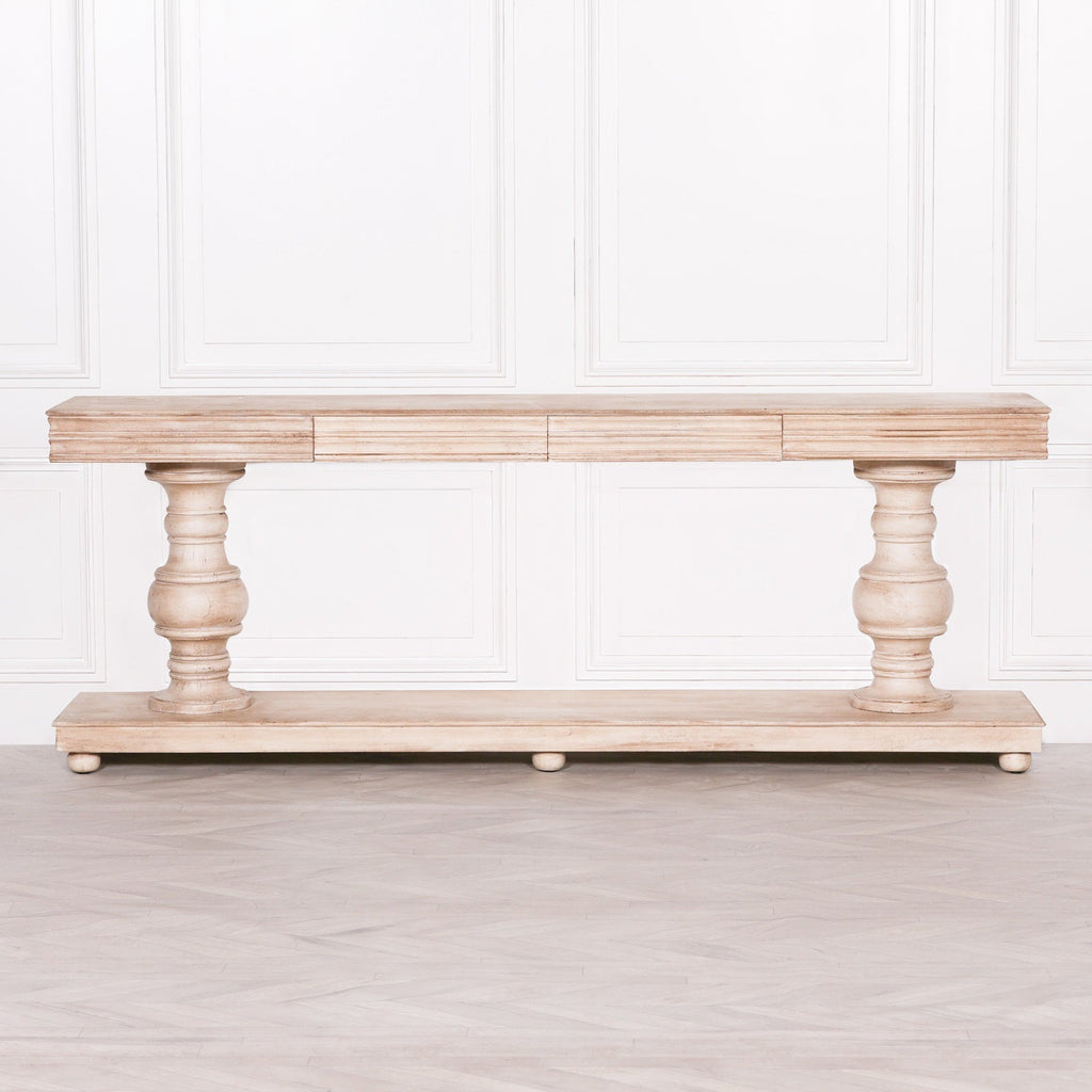 Wooden Console Table with Drawers