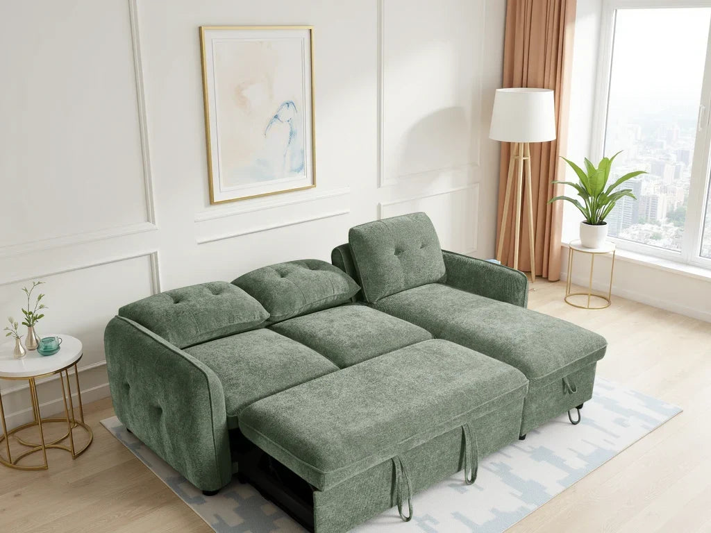 Moscow Sofabed Green Universal Corner