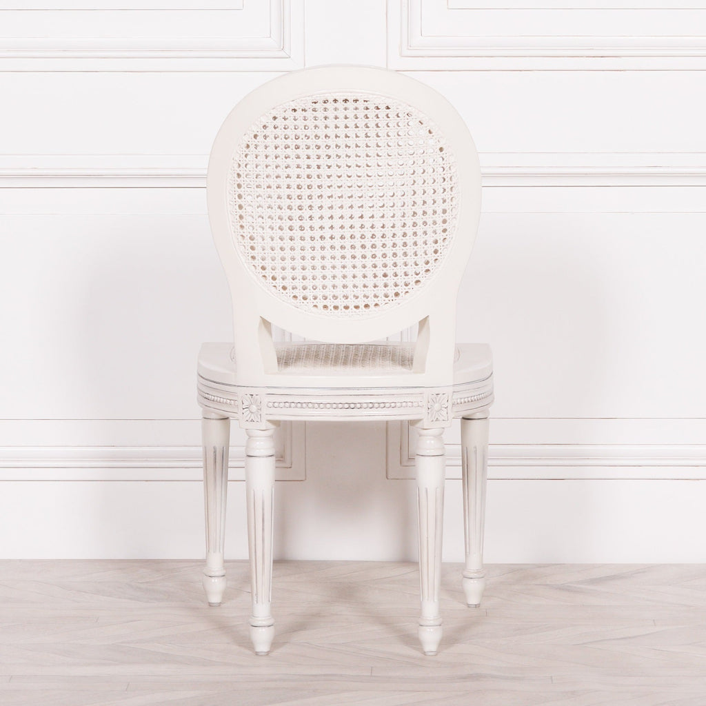 Off White Chateau Rattan Dining Chair