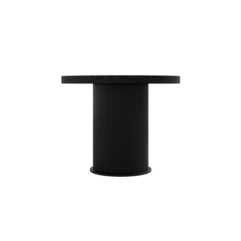 Rina Black Dining Table with 6 Nova Ivory Chairs