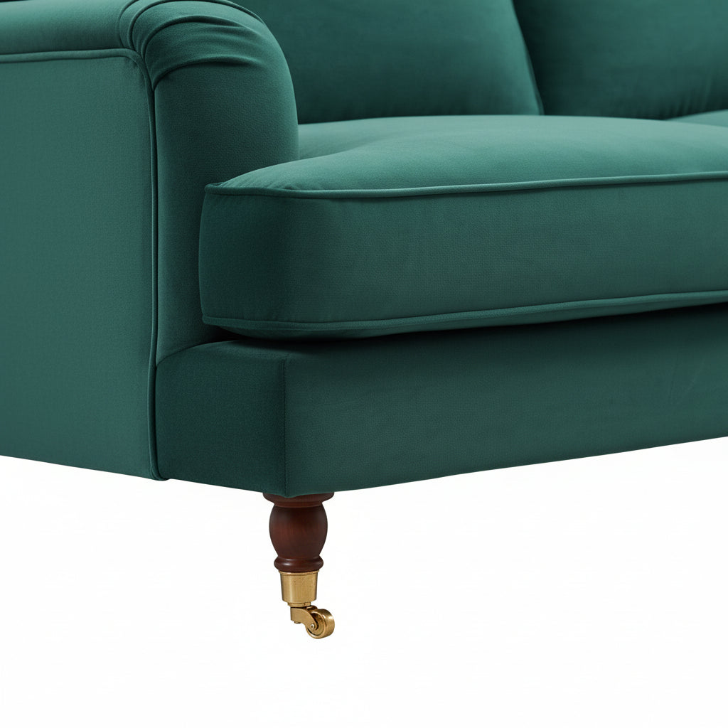2 Seater Sofa in Forest Green