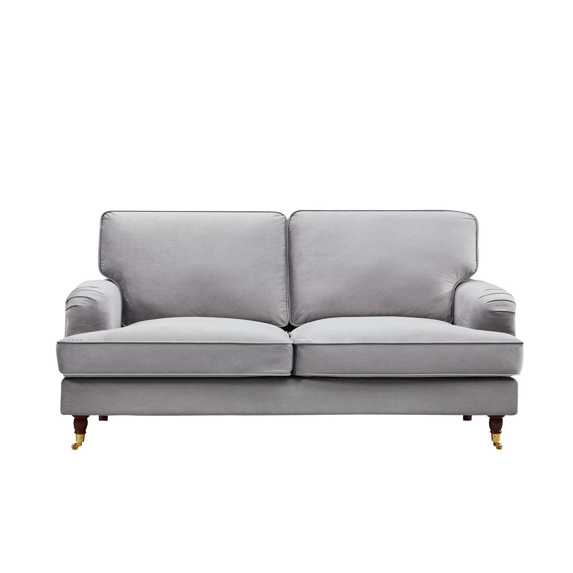 2 Seater Sofa in Grey Velvet