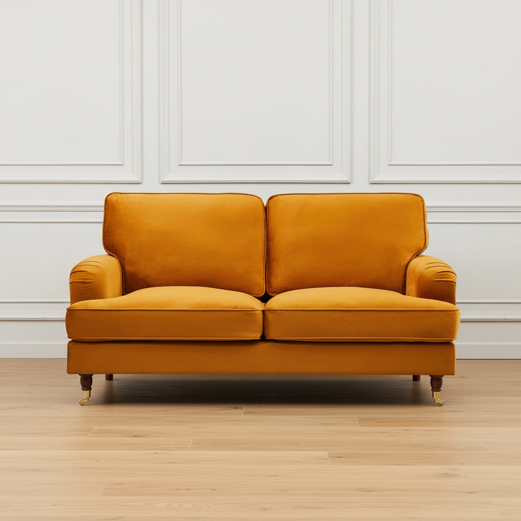 2 Seater Sofa in Burnt Orange