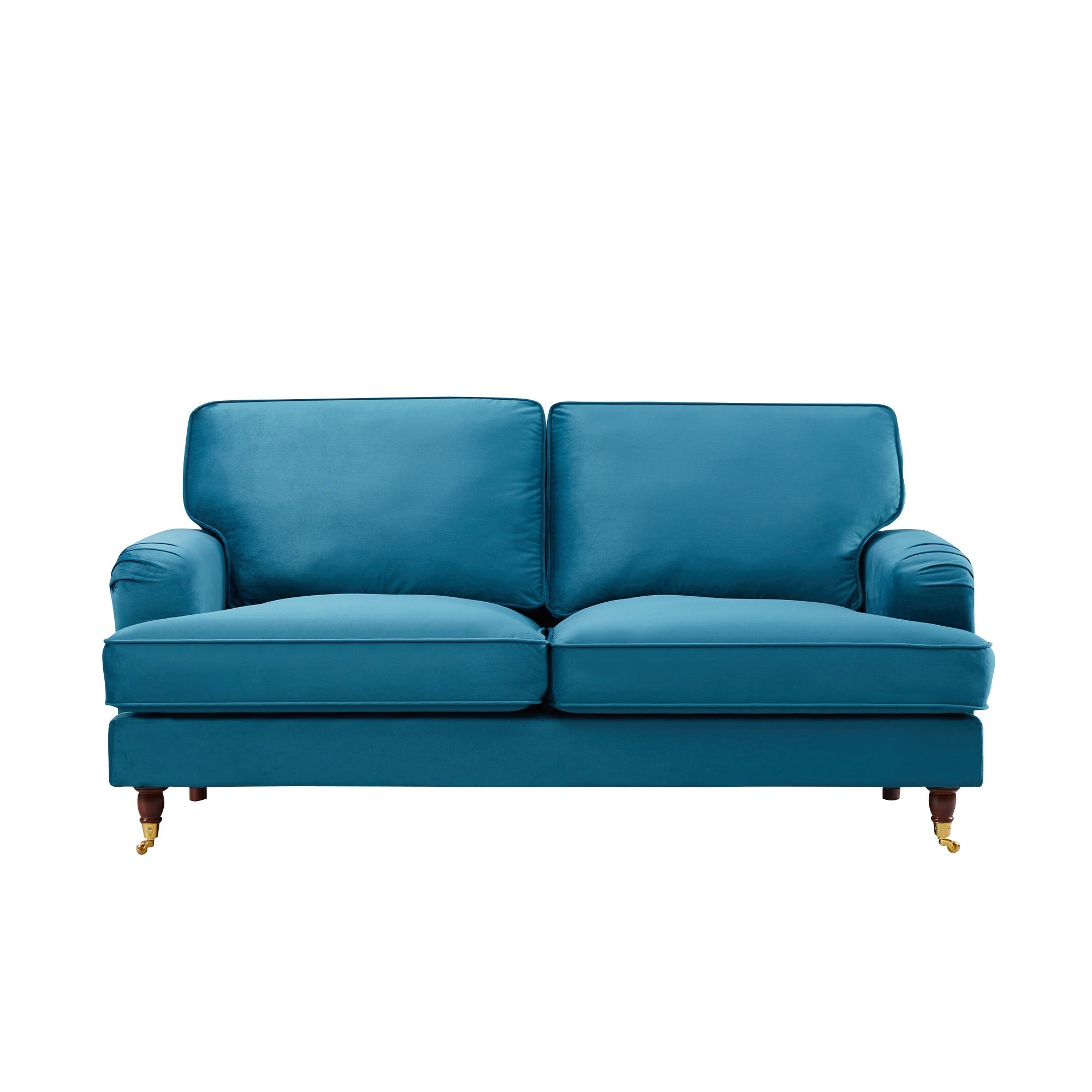 2 Seater Sofa in Teal Velvet