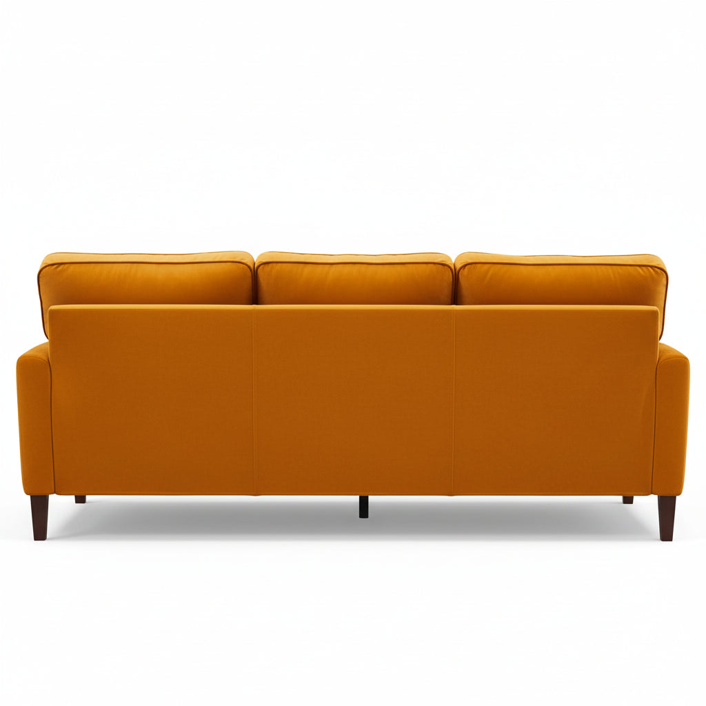 Universal L Shape Corner Sofa in Burnt Orange